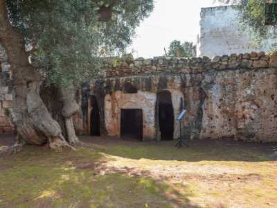 La prima grotta che visitiamo � proprio la chiesa rupestre dei santi Andrea e Procopio, che d� il nome all�intero casale